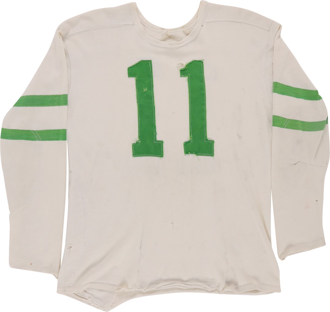 - Late 1940s Tommy Thompson Philadelphia Eagles Game Worn Jersey