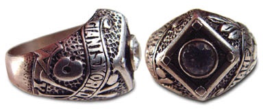 - 1922 World Series Championship Ring from Frank Frisch