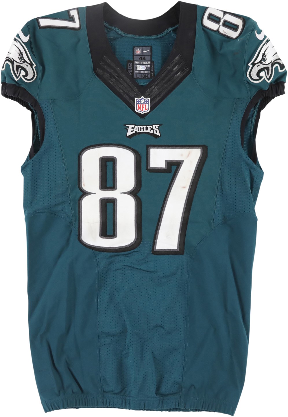 The Philadelphia Eagles Collection - 2016 Brent Celek Philadelphia Eagles Signed Game Worn Jersey with Pants (Photo-Matched & Fanatics COA)