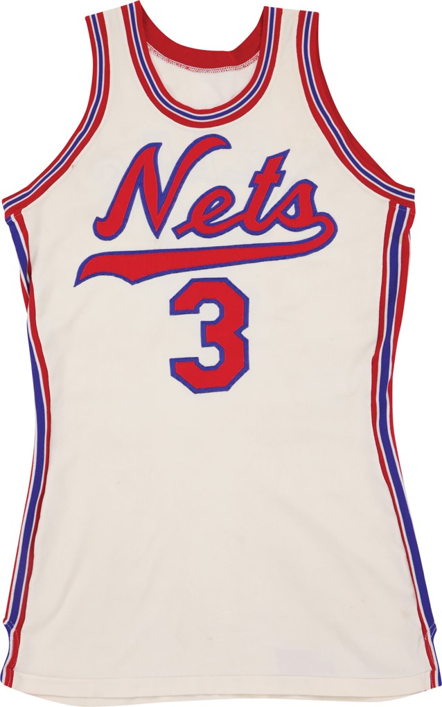 - 1971-72 Manny Leaks ABA New York Nets Game Worn Jersey
