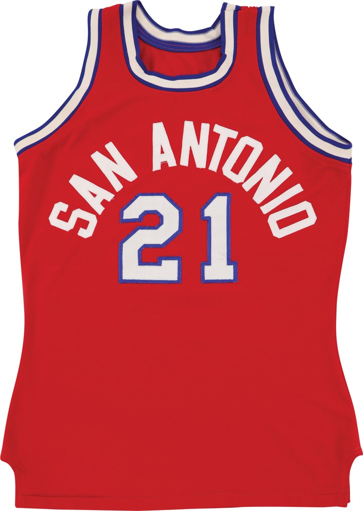 - Circa 1973 Skeeter Swift ABA San Antonio Spurs Game Worn Jersey