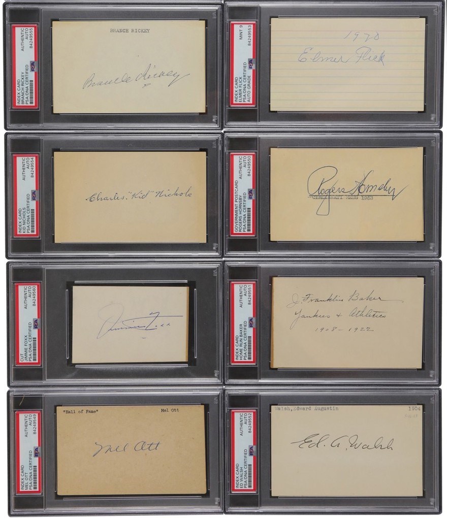 - Upper Echelon Baseball Hall of Famer Signatures (17)