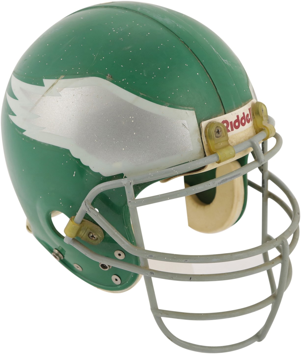 - 1990s Seth Joyner Philadelphia Eagles Game Worn Helmet from HOFer Tim Brown (Brown LOA)