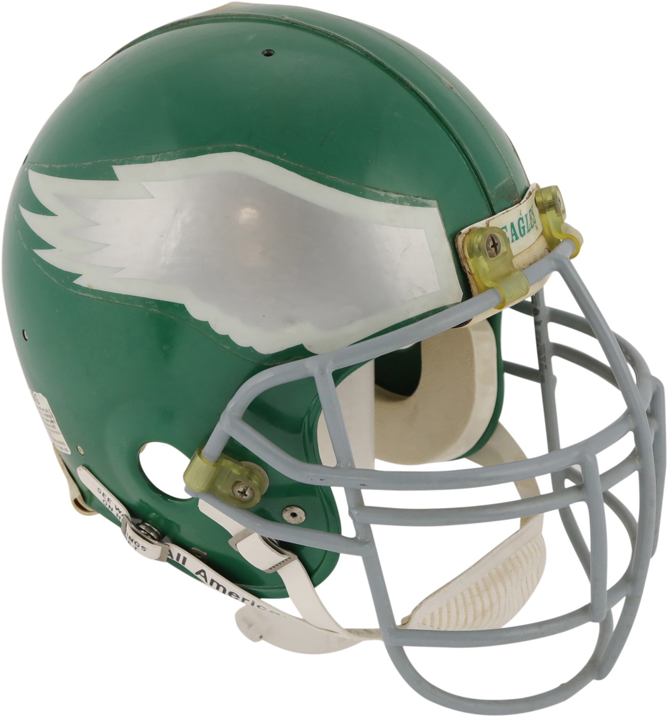 - Circa 1990 Reggie White Philadelphia Eagles Game Worn Helmet (NSM Museum Collection)