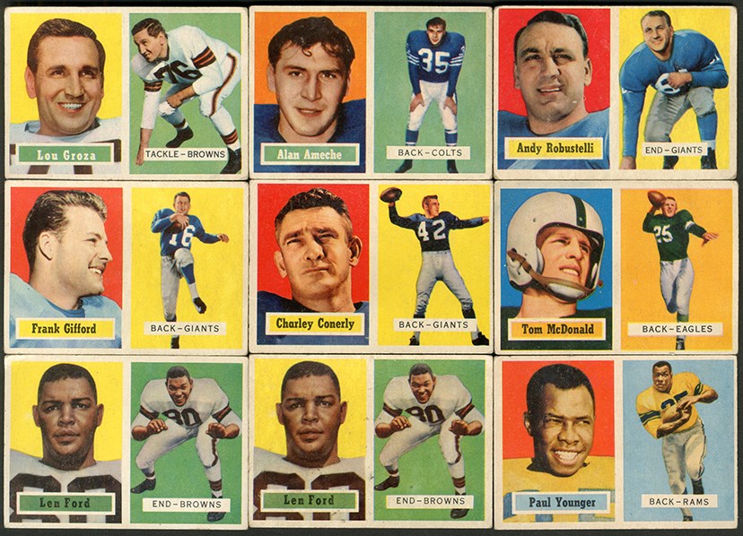 - 1957 & 1958 Topps Football Card Lot (32)