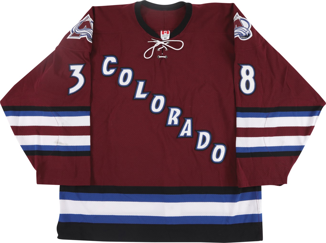 - 2004 Matthew Barnaby Colorado Avalanche Game Worn "Goal" Jersey - Rare Alternate Style! (Photo-Matched & MeiGray)