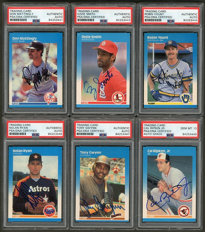 Baseball and Trading Cards - 1987 Fleer Baseball Completely Signed Set (660)