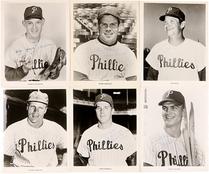 - Beautiful Collection of 1950s-60s Philadelphia Phillies Signed Photographs (84)