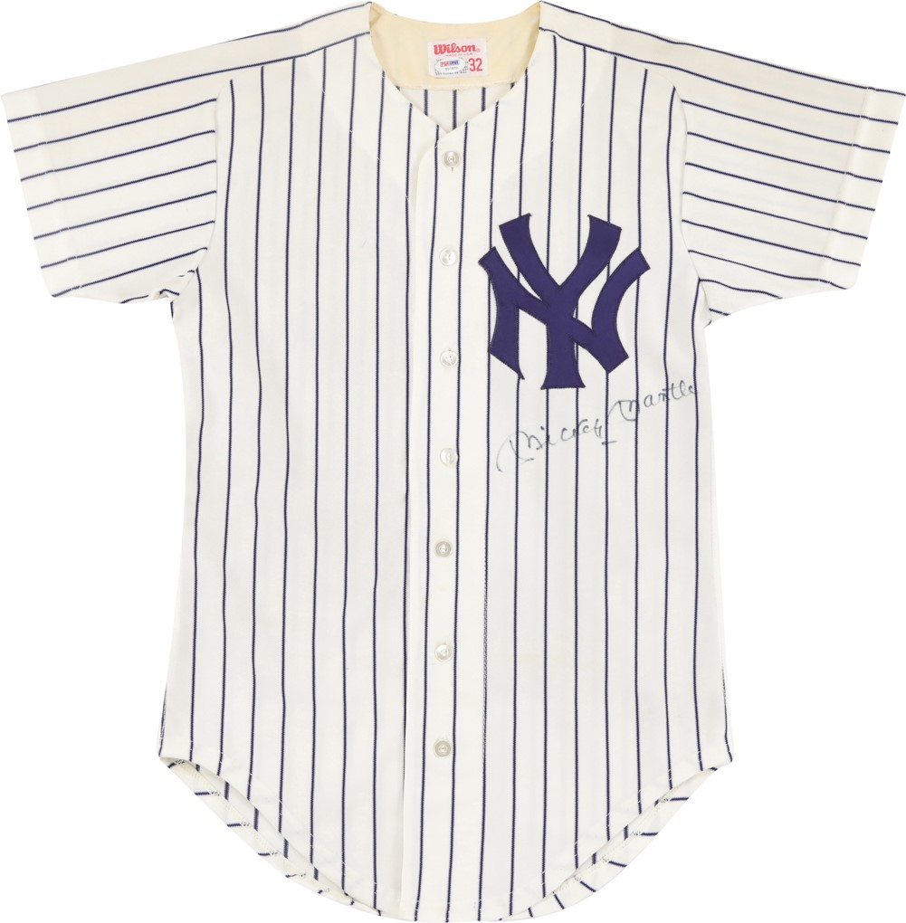 Mickey Mantle Signed #7 Jersey (PSA)
