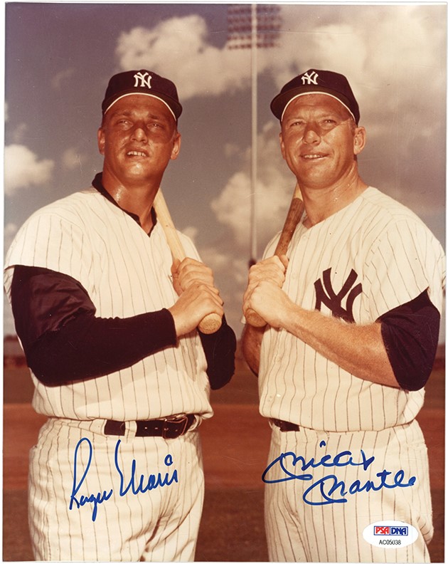 Mickey Mantle and Roger Maris- Palm Trees Fine Art Print by