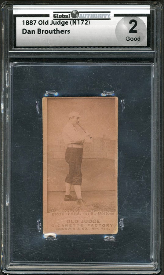 Baseball and Trading Cards - 1887 N172 Old Judge Dan Brouthers
