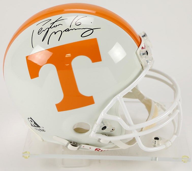 Football - Peyton Manning Tennessee Volunteers Signed Limited Edition Full Size Helmet w/Proof of Signing (COA)