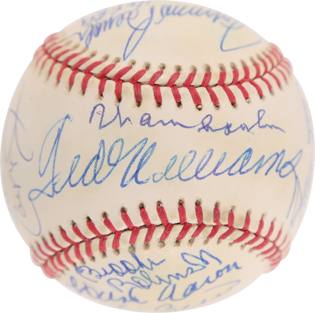 Baseball Autographs - "All-Century Baseball Team" Signed Baseball by 18 Members (PSA)
