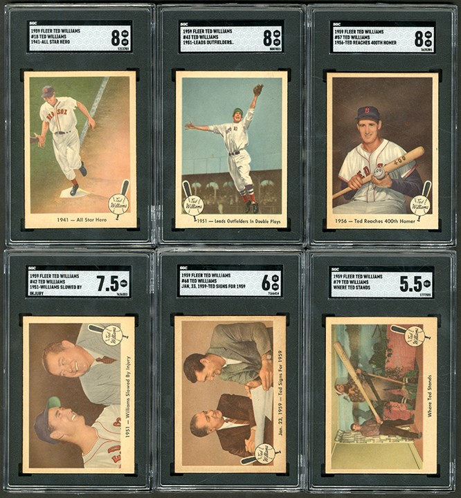 Baseball and Trading Cards - 1959 Fleer Ted Williams Complete Set (80) SGC