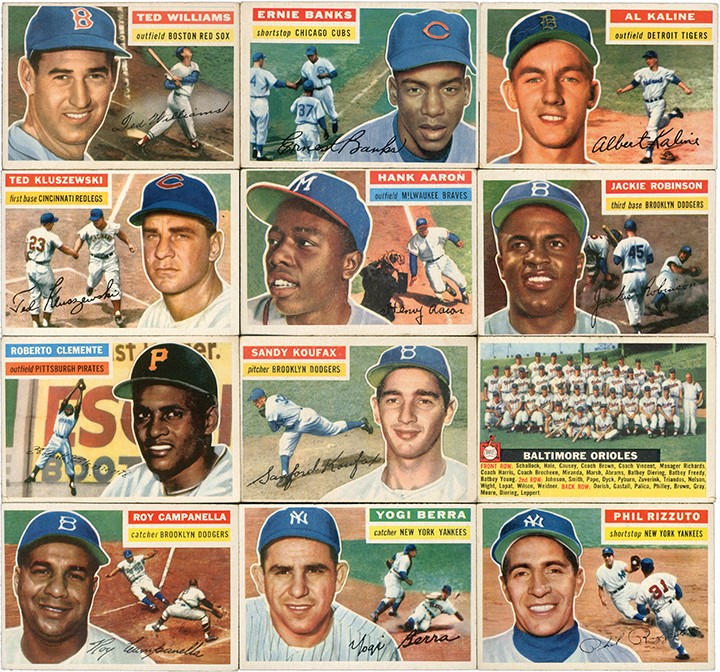 - 1956 Topps Baseball Complete Set (330)