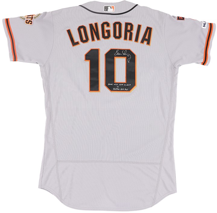 - 2019 Evan Longoria San Francisco Giants Game Worn Jersey (MLB Authenticated)
