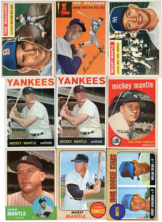 Baseball and Trading Cards - 1948-68 Baseball Hall of Famer Archive with TEN Mantles (58)