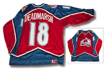 Hockey Sweaters - 1995-96 Adam Deadmarsh Colorado Avalanche Game Worn Jersey