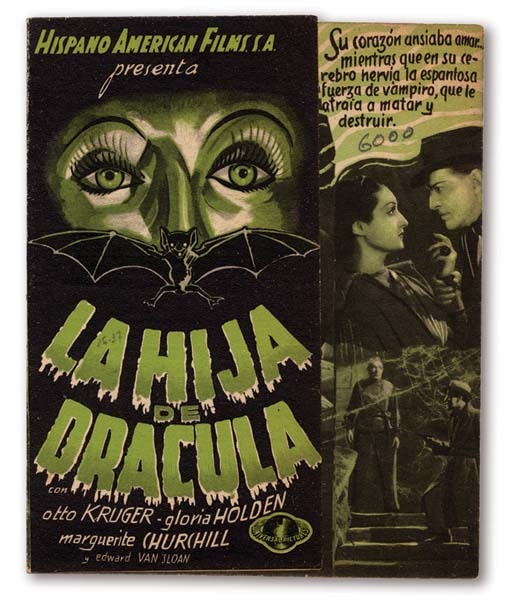 1936 Bride of Dracula Spanish Herald