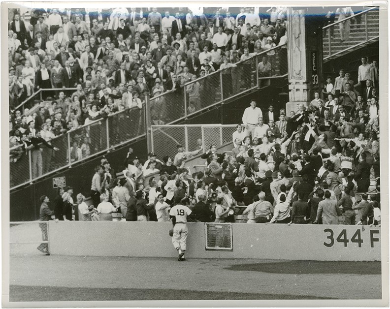 Mantle and Maris - "61 Goes Into the Stands" Photo (PSA Type I)