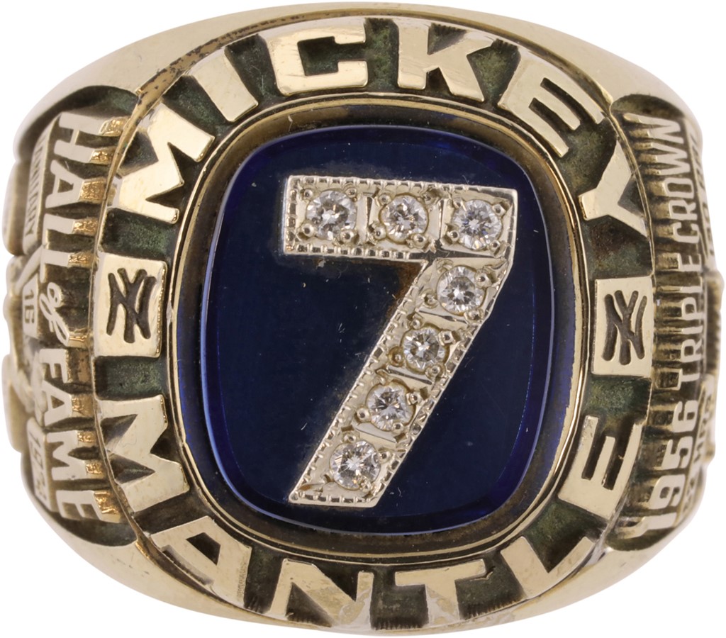 - Mickey Mantle New York Yankees Career Ring