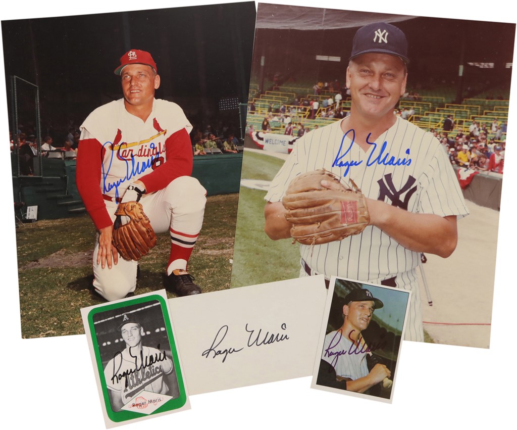 Roger Maris Memorabilia, Autographed Roger Maris Collectibles