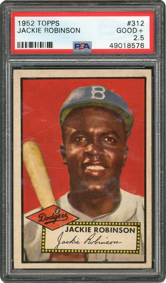 Baseball and Trading Cards - 1952 Topps #312 Jackie Robinson PSA GOOD 2.5