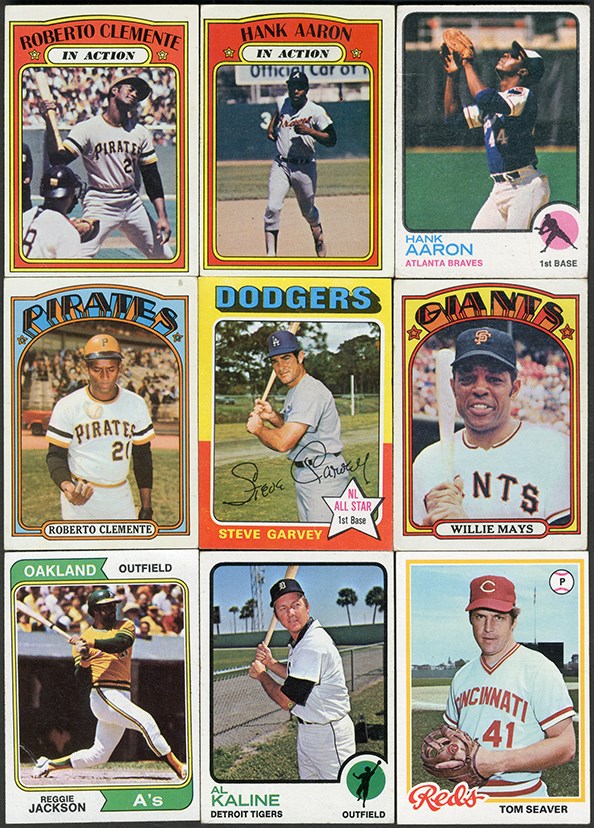 - 1972-1981 Topps Hall of Fame and Star Baseball Card Collection (47)