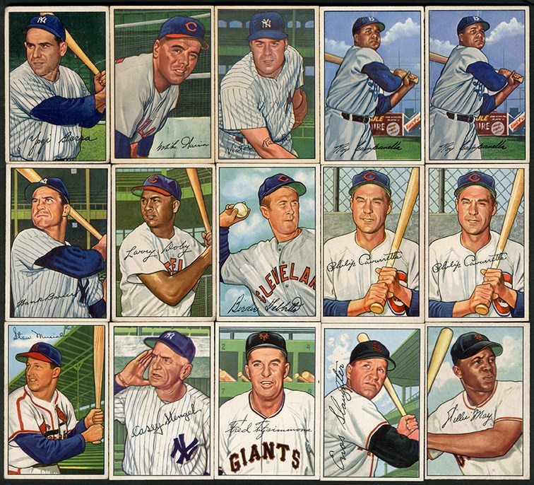 Baseball and Trading Cards - 1952 Bowman Collection with Willie Mays