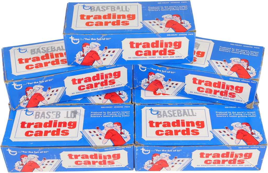 - 1976 Topps Baseball Unsearched Vending Boxes (7)