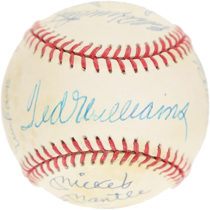 Baseball Autographs - 500 Home Run Club Signed Baseball by 12 (JSA)