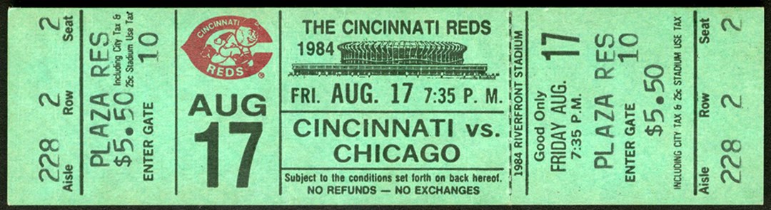 August 17, 1984: Pete Rose stars in return to Reds – Society for American  Baseball Research