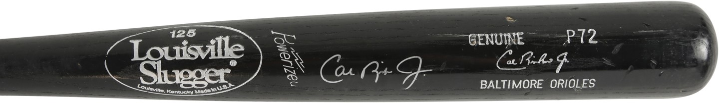 - 1990s Cal Ripken Jr. Baltimore Orioles Signed Game Used Bat