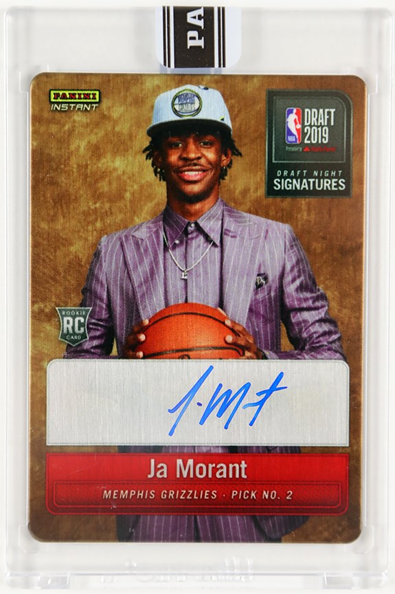 Basketball Cards - 2019 Panini Instant Draft Night Metal Ja Morant Rookie Autograph 20/25