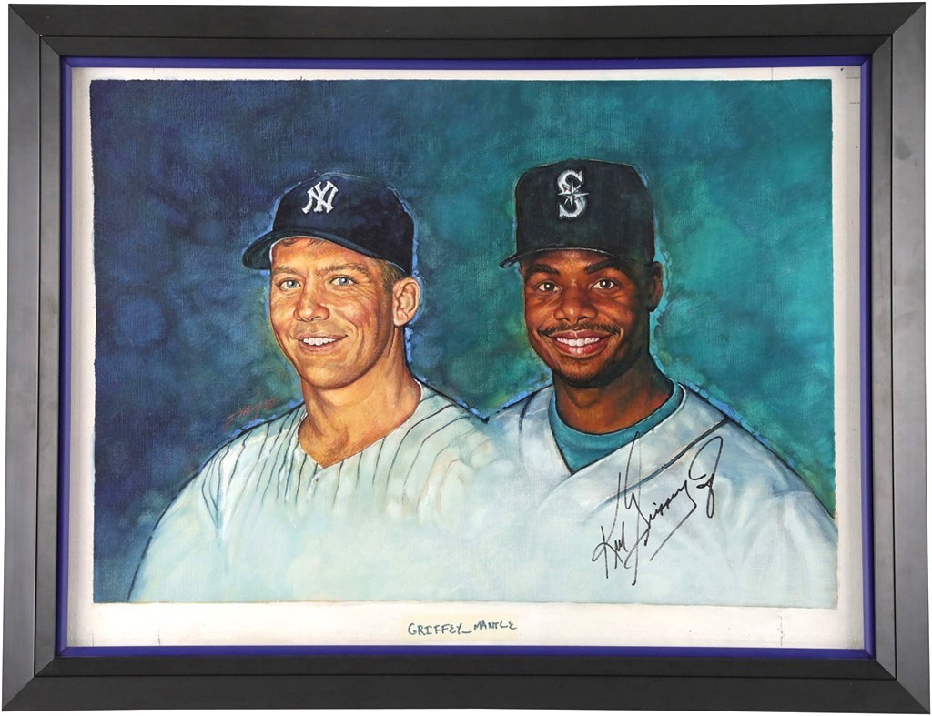 Baseball and Trading Cards - 1994 Upper Deck Mickey Mantle & Ken Griffey Jr. Original Artwork - Purchased Directly from Upper Deck (Upper Deck COA)