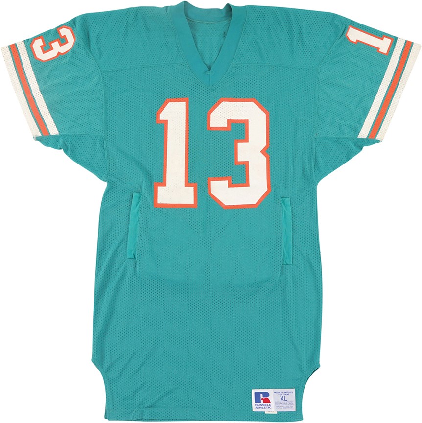 Football - 1980s Dan Marino Miami Dolphins Signed Game Worn Jersey (Equipment Manager COA)