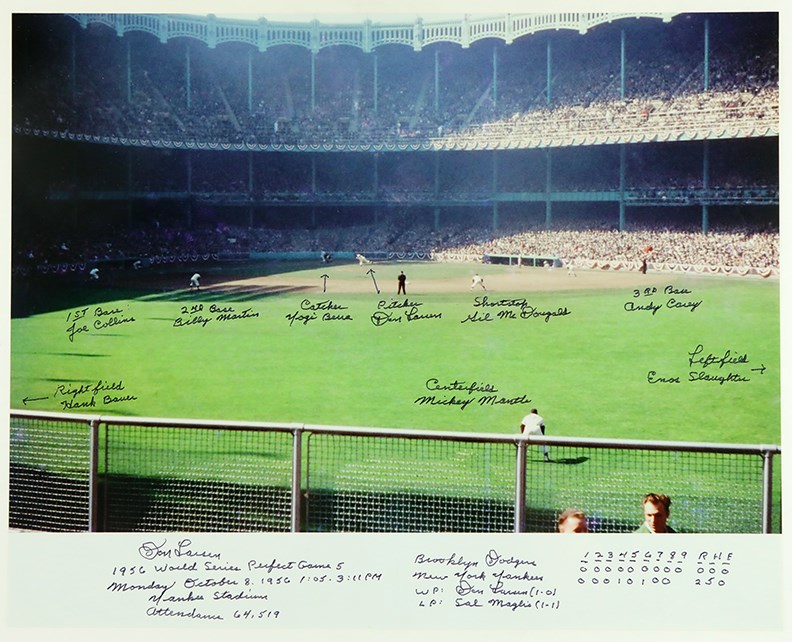 - Don Larsen's Perfect Game Heavily Inscribed and Signed "Story" Photograph
