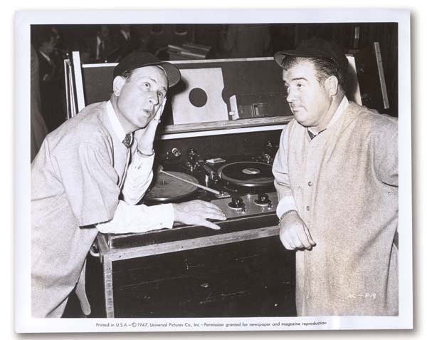 Baseball Photographs - 1947 Abbott & Costello “Who’s on First” Wire Photograph (8x10”)