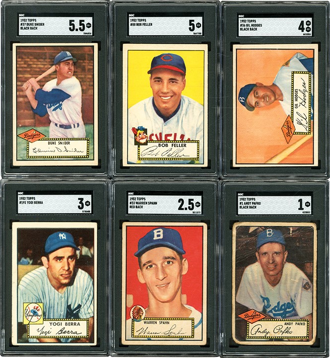 Baseball and Trading Cards - 1952 Topps Near Complete Low-Number Set (288/310)
