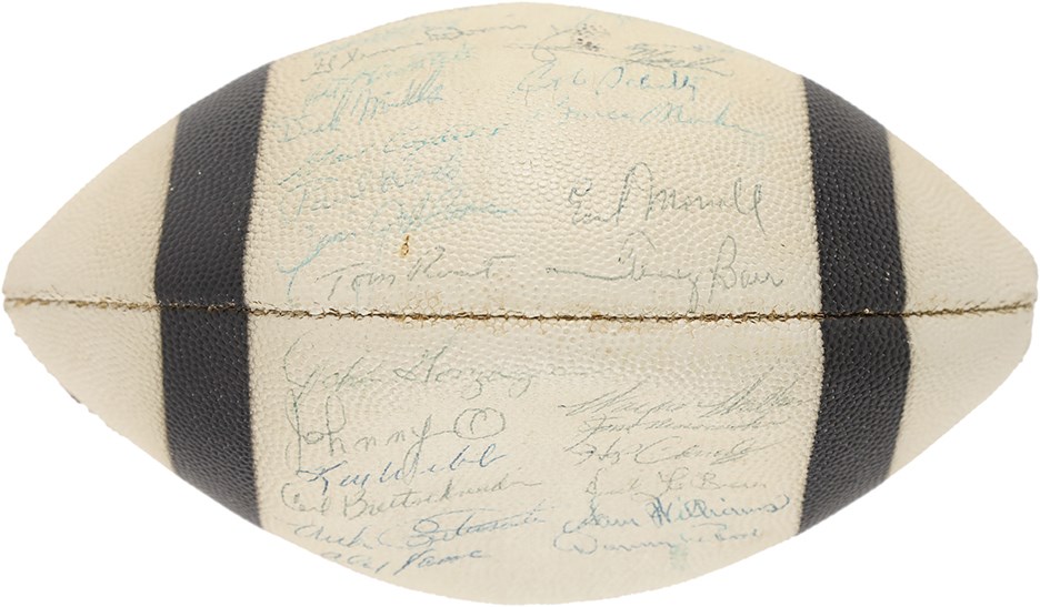 Football - 1961 Detroit Lions Team Signed Football (Player Sourced)