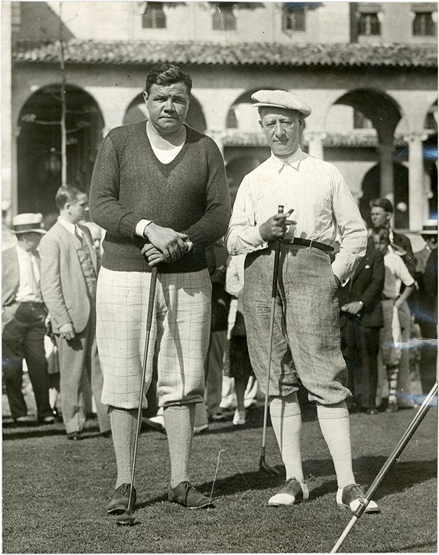 The Brown Brothers Collection - Babe Ruth on The Golf Course Original Photograph