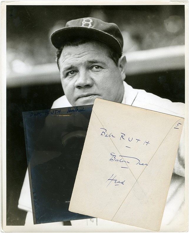 The Brown Brothers Collection - Babe Ruth Boston Braves Original Negative by Charles Conlon