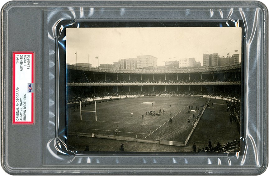 The Brown Brothers Collection - 1923 Army vs. Navy Football Game at the Polo Grounds Photograph (PSA Type I)