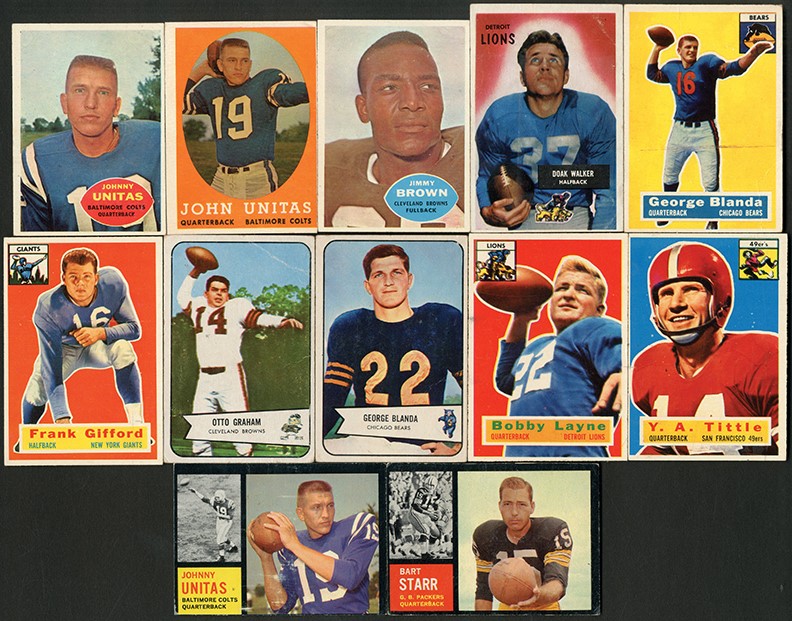 - 1954-62 Topps and Bowman Football Collection Loaded with Major Hall of Famers (377)