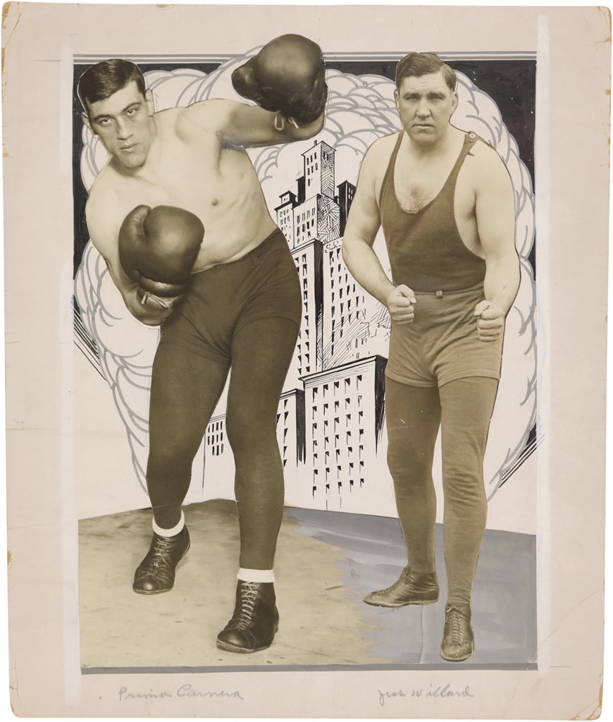 Muhammad Ali & Boxing - 1930s Skyscraper Publication Artwork Primo Carnera and Jess Willard
