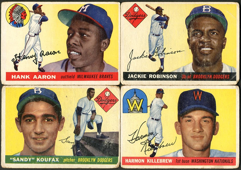 - 1953-59 Topps and Bowman Collection with Jackie Robinson & Hank Aaron (474)