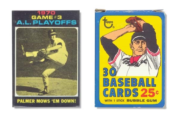 Sports Cards - 1971 Topps Baseball Cello Pack with Palmer On Top