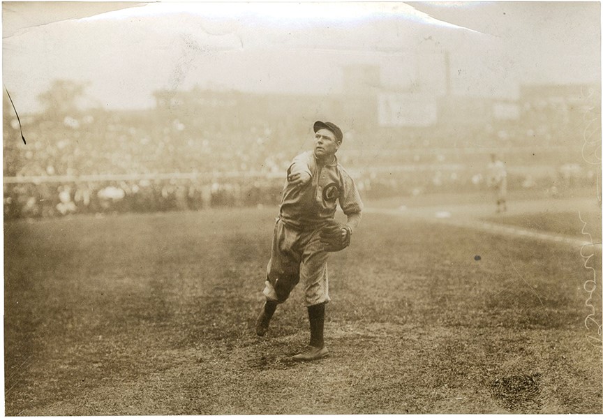 The Brown Brothers Collection - Three Finger Brown Pitching Photograph