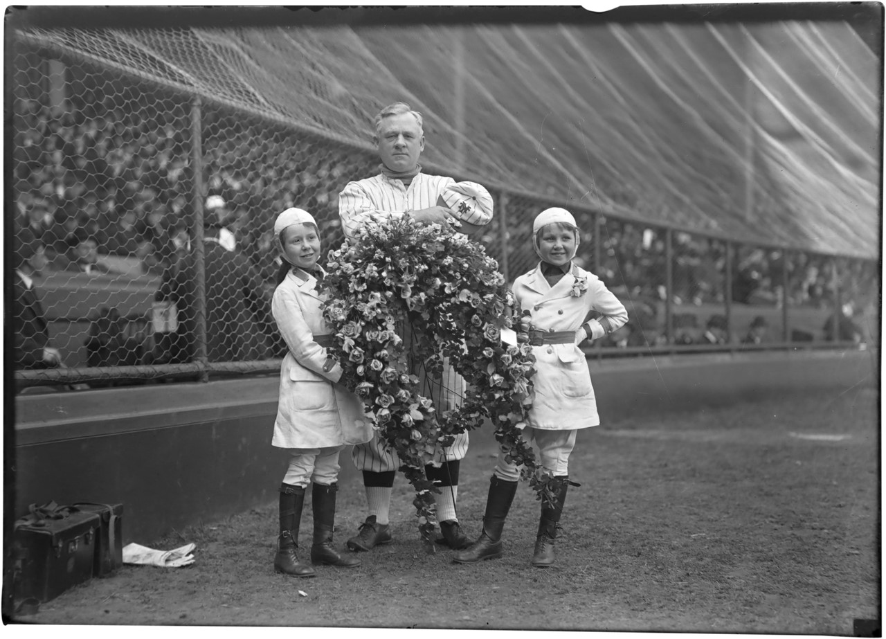 The Brown Brothers Collection - John McGraw Gets Honored Glass Plate Negative