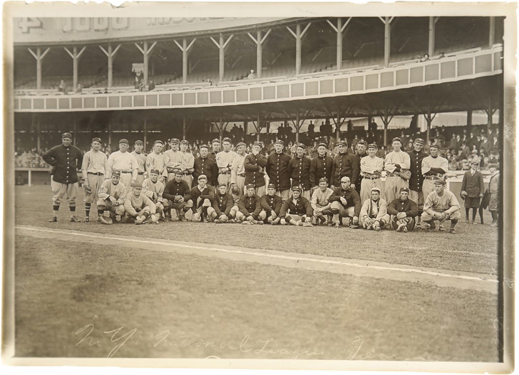 - 1910s New York Giants Team Glass Plate Negative